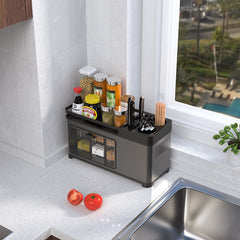 Multifunctional Storage Box For Kitchen Shelf