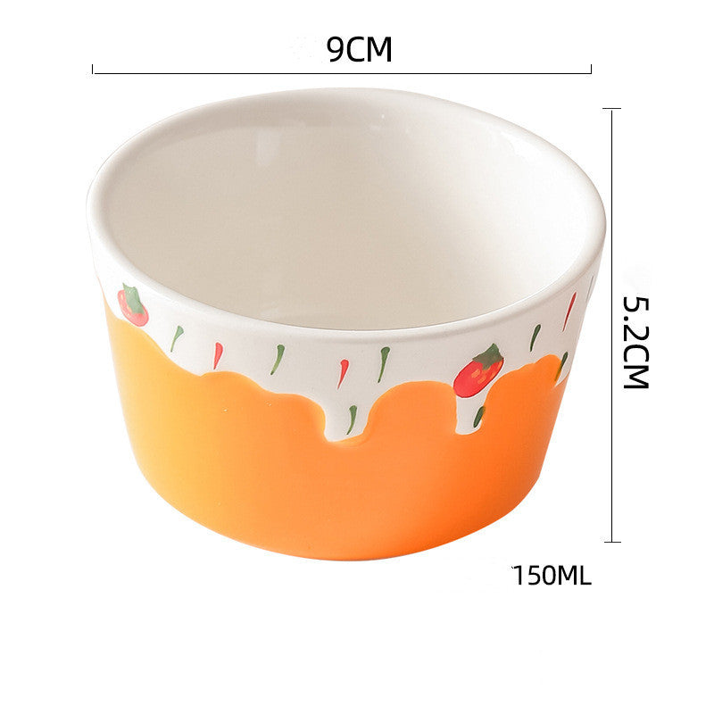 Cute Strawberry Cake Baking Bowl Baking Home